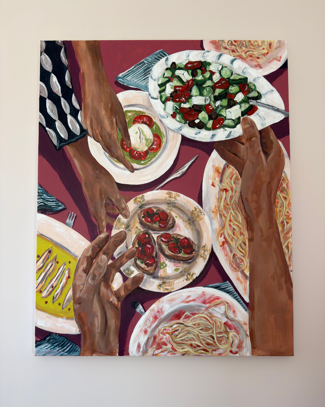Lunch Invitation, Original Painting
