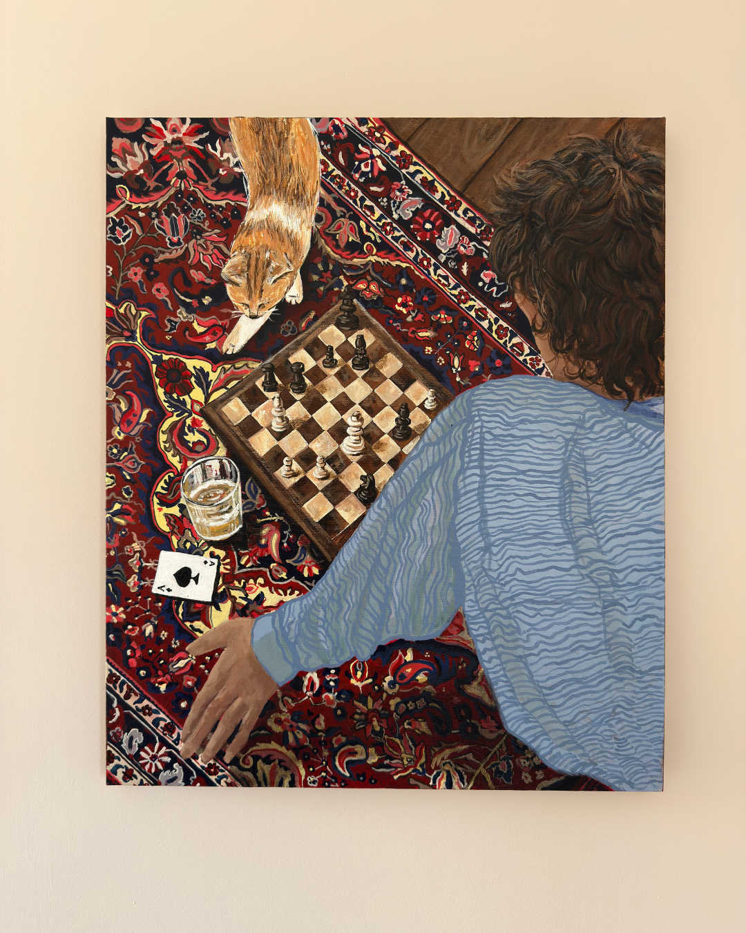 Chess Board, Original Painting
