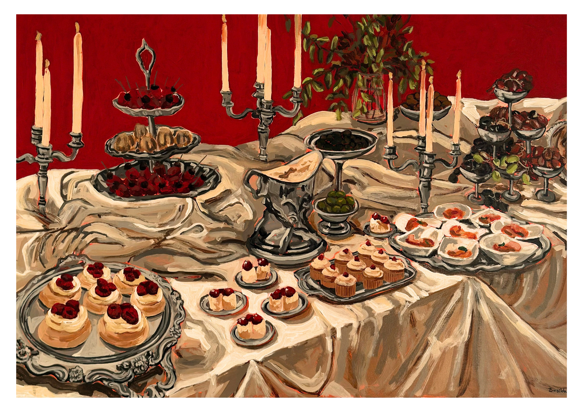 When the Candles are Lit, Print